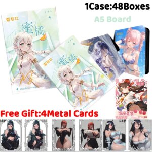 Summer Dream Mandarin Orange A5 Board Cards Rare Peel Number Collection Sexy Waifu Cards ACG Girls Booster Box Hobbies Gifts