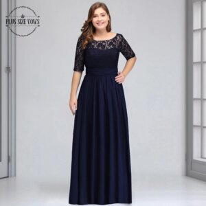 Plus Size Vows Customized Evening Dresses Long For Wedding Elegant A Line Women Party Gown Guest Prom Vestidos De Soiree