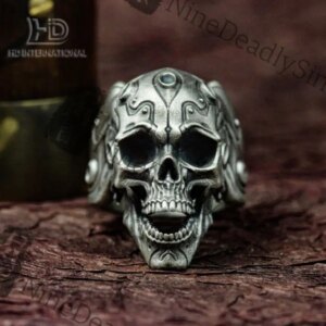 Mechanical Skull 925 Silver Ring – Doomsday Mechanical Skull Survival Ring – Unique Men Rings Artisan Made