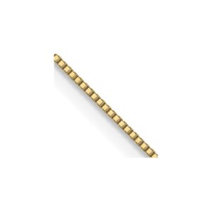 14K.5mm Baby Box with Spring Ring Clasp Chain