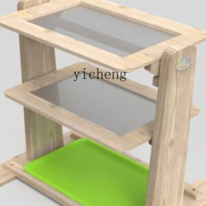 Tqh Kindergarten Outdoor Wooden Sand Play Water Wall Tilting Sand Cart Crane Ferris Wheel Sand Play Balance