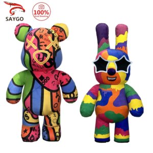 Colorful Violent Bear Plush Inflatable Costume Adult Male Female Cosplay Halloween Mascot Party Costume
