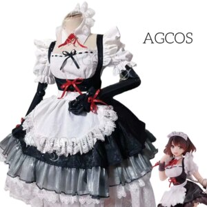 AGCOS Custom Size Megumi Kato Cosplay かとう めぐみ Cosplay Costume Woman Christmas Uniforms Clothes Dress Anime Costumes Customized
