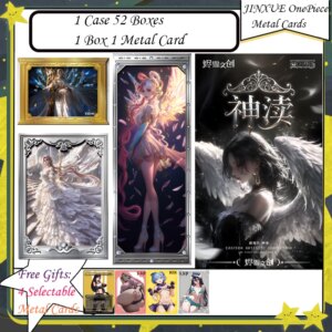 JINGXUE One Piece Metal Trading Card Anime Nami Luffy Character Collection CCG ACG Game Ideal Gift for Children Toy Collectible