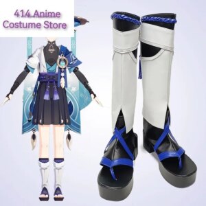 Anime Genshin Impact Wanderer Cosplay shoes Boots Halloween Aksesori Dibuat Sesuai Pesanan