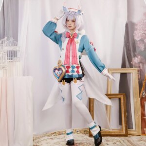 Game Genshin Impact Cos Fontaine nurse Sigewinne Cosplay Cute nurse Costume Female Halloween Outfit A