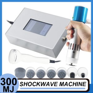 300MJ Shockwave Therapy Machine Relief Muscle Stiffness Deep Massage Body Alleviate Pain 2In 1 Ultrasound Therapy Equipment