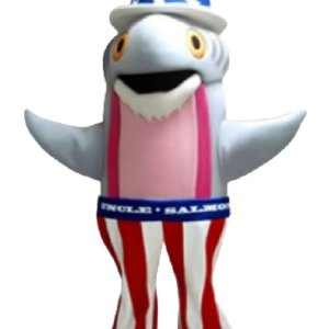 uncle salmon mascot costume fish custom fancy costume anime cosplay kit mascotte theme fancy dress carnival costume b0024