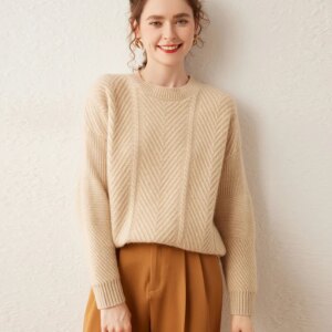 High Quality Women’s 2023 Autumn and Winter New Simple Thickened Solid Color Sweater Underwear Crew Neck Thermal