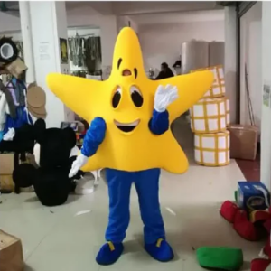 New Adult Hot Sale Foam Yellow Star Doll Fancy Cartoon Mascot Costume Plush Christmas Fancy Dress Halloween Mascot Costume