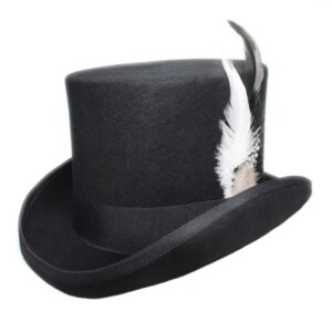 Vintage Mountain dome steam high pure cashmere top hat