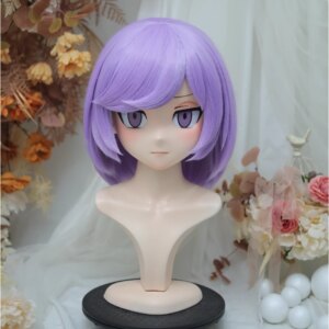 (NFD-14-11)Customize Full Head With Lock Crossdress Doll Female/Girl Japanese Anime Cartoon Character Kig Cosplay Kigurumi Mask