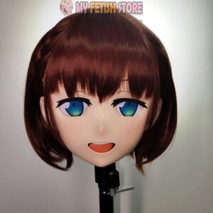 (NFD011)Customize Full Head Quality Female/Girl Resin Japanese Anime Cartoon Character Kig Cosplay Kigurumi Mask Crossdress Doll