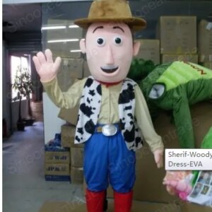 New Adult Hot Sale LOVE COWBOY Mascot Costume Christmas Fancy Dress Halloween Mascot Costume Free Ship