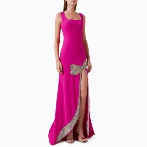 Epoch Formal Evening Dress vestidos de fiesta فساتين للمناسبات الخاصة Elegant Luxury Crystal Prom Gown With Slit Sexy Women