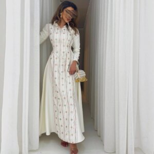 CustomizedSpecial Occasion Gowns Straight Elegant Vestido De Festa pleats Long Sleeves Jersey V Neck Ankle Length for Women Even