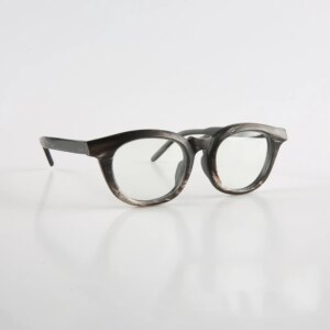 Men’s Glasses Frames Unique Vintage Retro Cat Eye Handmade Black White Horn Prescription Eyeglass Frames Optical Lenses Eyewear