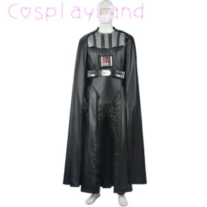 Darth Vader Cosplay Costume Adult Jedi Suit Complete Set Custom Made Drath Vader Halloween Costume Men Black Jumpsuit Cloak