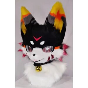 Fursuit Husky Fox Mascot (Head) Halloween Party Fur Cosplay