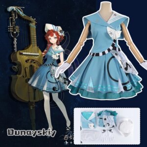 Barcarola Cosplay Anime Game Reverse: 1999 Costume Barcarola Blue Princess Lolita Dress Anime Outfits Wig Prop Role-play Suits