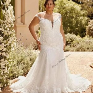 Customized Oversize Wedding Dresses with Lace Ivory Soft Tulle 2025 Strapless Plus Size Bridal Gowns for Women Vestido De New
