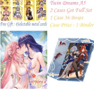 Twin Dreams A5 Board Goddess Story Collection Full Set Cards Anime Games Girl Party Swimsuit Party Doujin Toys Hobby Gift