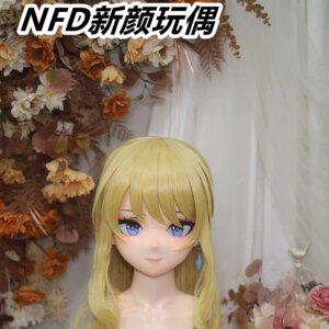 Customize Character Female/Girl Resin Kig Full Head With Lock Anime Cosplay Japanese Anime Kigurumi Mask