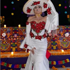 White And Red Mermaid Prom Dresses Long Sleeves Embroidery Evening Gowns Mexico Long Sleeves Special Occasion Dress Customized