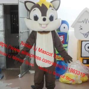 High Quality Adult Size EVA Material Helmet Squirrel Mascot Costume Cartoon Set Birthday Party Masquerade Cosplay Gift 1014