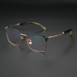 New Natural Ultra Light Water Cow Horn High-end Eyebrow Glasses Frame for Men and Women Can Be Paired with Prescription Glasses