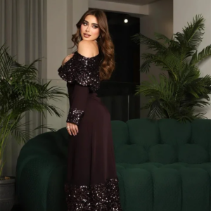 Customized  Simple Modern Style Formal Evening One-Shoulder A-line Sequineds Bespoke Occasion Dresses