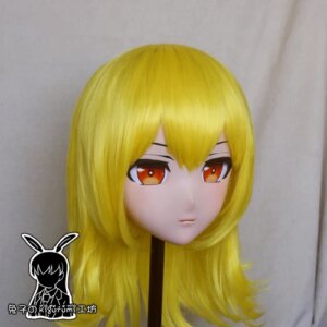 (RK9163)Top Quality Handmade Female Resin Cosplay Japanese Role Play Kigurumi Mask Crossdresser Doll Transgender Mask