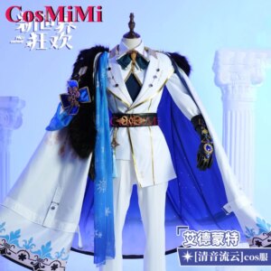 CosMiMi Edmond Cosplay Game Nu: Carnival Costume New Skin Handsomd Combat Uniforms Cloak Carnival Party Role Play Clothing S-XXL