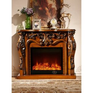 1.2 meters mantel simulation fire electronic French fireplace cabinet carved European fireplace decorative cabinet household