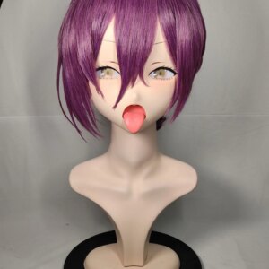 (NFD033)Customize Full Head With Lock Changable Face Female/Girl Japanese Anime Character Kig Cosplay Kigurumi Mask Crossdress