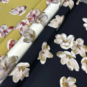 30momme Stretch silk heavy crepe matte Magnolia dress shirt soft drop fabric