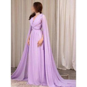 Saudi Arabia Chiffon Beads Sequins Prom Dress Watteau Train Ruched A-line Floor-length Customized Formal Evening Party Dresses