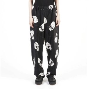 YOJI OOAK Skull Soft Drop Neutral Casual Pants