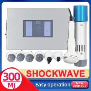 Shockwave Therapy Machine Pain Relief Back Relax 300MJ Portable Ultrasound Physiotherapy Equipment ED Treatment Body Massager