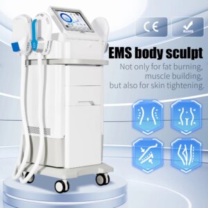 Professional EMS Body Sculpt Machine 15 Tesla EMS Electromagnetic Stimulate Body Slimming Machines Muscle Build