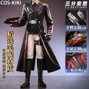 COS-KiKi Love And Deepspace Caleb Far Space Commander Game Suit Gorgeous Uniform Cosplay Costume Halloween Party Outfit Men