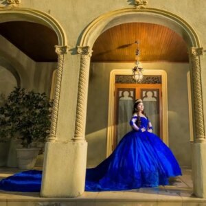 Customized Royal Blue Quinceanera Dress Ball Gown Lace Applique Beaded Mexico Corset Sweet 16 Vestidos De 15 Años