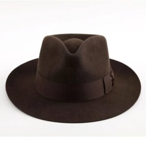 Autumn and winter top hat Vintage large brim felt woolen warm for men women