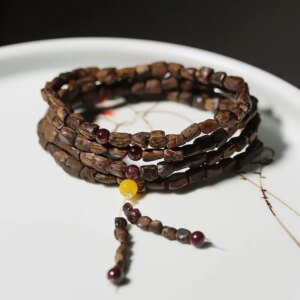 Natural Submerged Old Materials Indonesia Tarakan Agarwood Bracelet Meditation Prayer Buddhist Bracelet