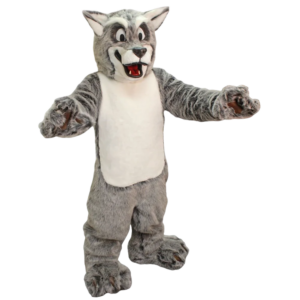 Friendly Wolf Mascot Costume Adult Cartoon Character Wild Animal Theme Carnival Party Mascotte Costume Kit Suit SW888