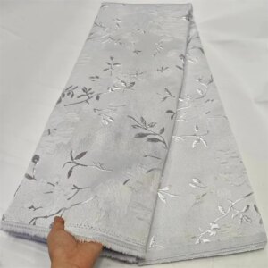 2024 Latest  Net French Fabric Nigeria Brocade Lace African Tulle White Voile Lace for Women Wedding Dress Party 5Yard