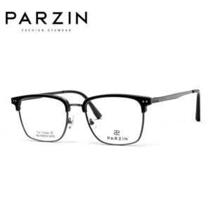 PARZIN Myopia Optical Eyeglasses Frame Lightweight Titanium Prescription Glasses Frame Men Women 68162