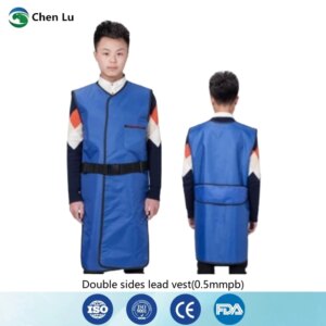 Professional Grade X-ray & Gamma Ray Lead Vest – 0.5mm Pb Double-Sided Protection, Long Sleeves for Radiological Safety
