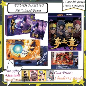 YOUTH NARUTO A6 Acrylic Colored Papers Naruto Card Rare BP Card MR Card Anime Character Collection Card Childrens Anime Cards