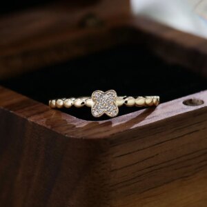 Provence 14K 18K Yellow Gold D VS1 Lab grown diamond ring for Women Classic  Engagemen Customized Rings Valentine’s Day gift